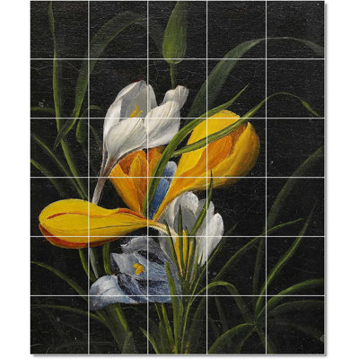 Carreau de peinture murale décorative en céramique 21,25 po x 25,5 po 4,25 po x 4,25 po