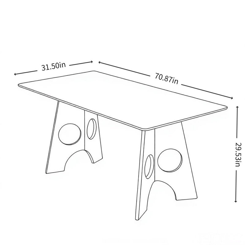 Simple and Light Luxury Design Dining Table