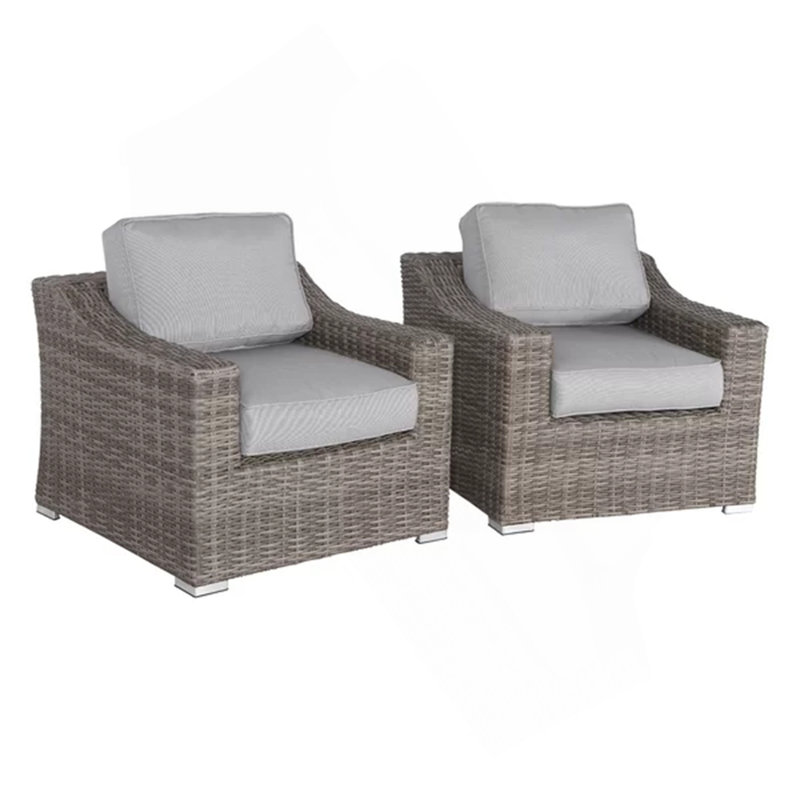 Chaise de patio avec coussins 2