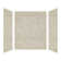 Expressions 60'' W 48'' D 72'' H Glue Up Solid Surface Wall