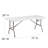 Noah 6' Rectangular Plastic Folding Event Table with Carrying Handle