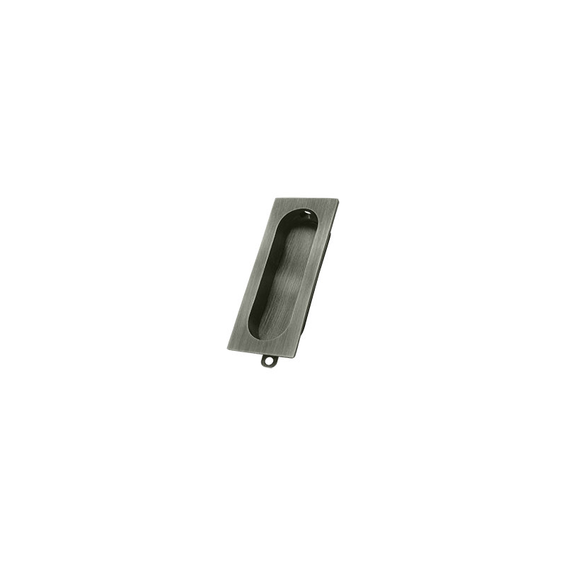 Poignée rectangulaire Deltana, Nickel antique