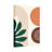 Abstract Geometric Shapes Leaves And Circles Pattern