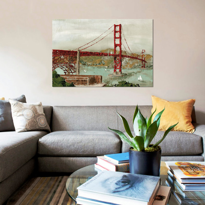 « golden gate bridge », impression sur toile, H 26 po x l 40 po x P 1,5 po