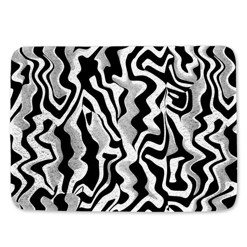 Ducati Microfiber / Microsuede Non-Slip Bath Mat, 17"W x 24"L