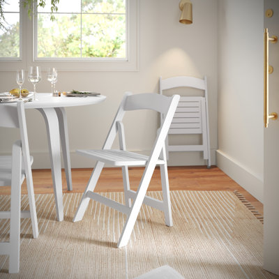 Commercial Grade Solid Wood Portable Folding Dining Chair