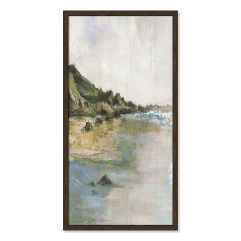 Impression «Tide’s Edge» par Casa Fine Arts, Noyer, H 31 po x l 16 po x P 0,75 po, Reproduction encadrée sans passe-partout