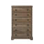Commode de chambre à coucher moderne - commode 6 tiroirs, poignées faciles à tirer, espace de rangement spacieux, pratique, gris délavé