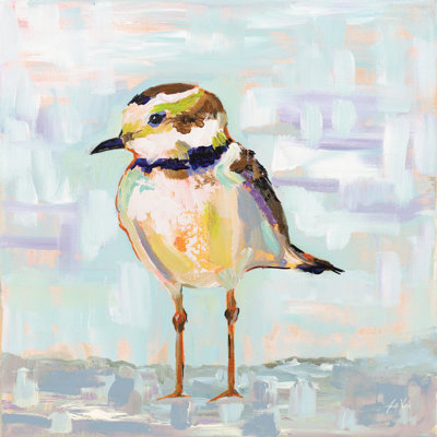 " Coastal Plover II Neutral " by Jeanette Vertentes Painting Print