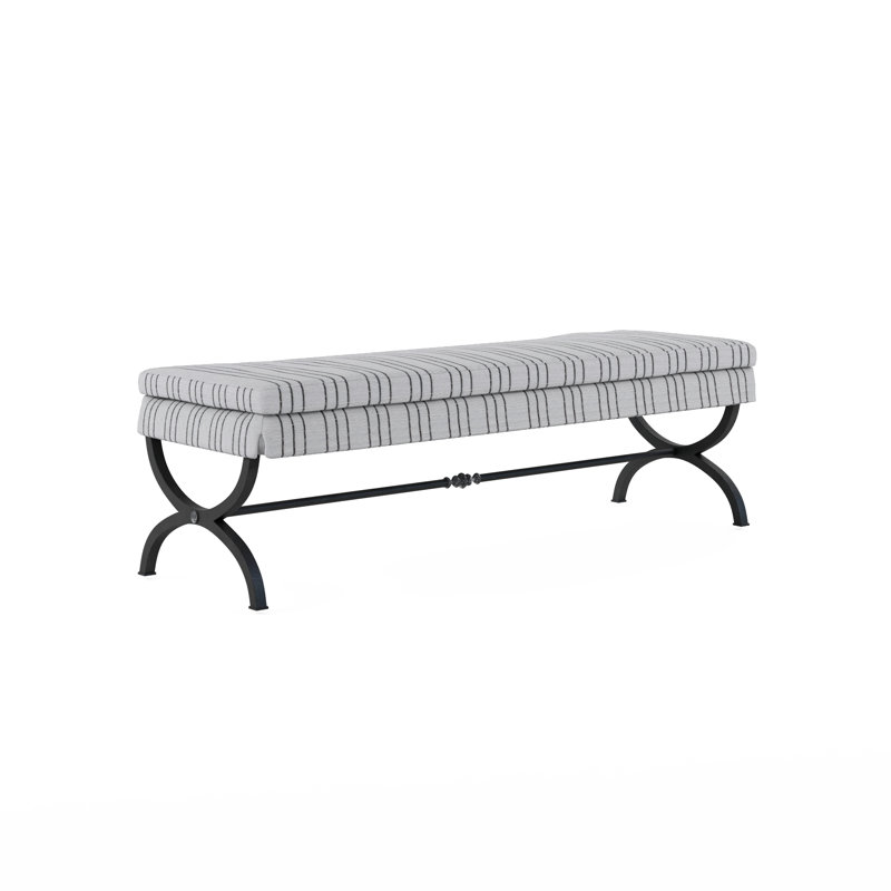 Alcove Cotton Blend Upholstered Bench