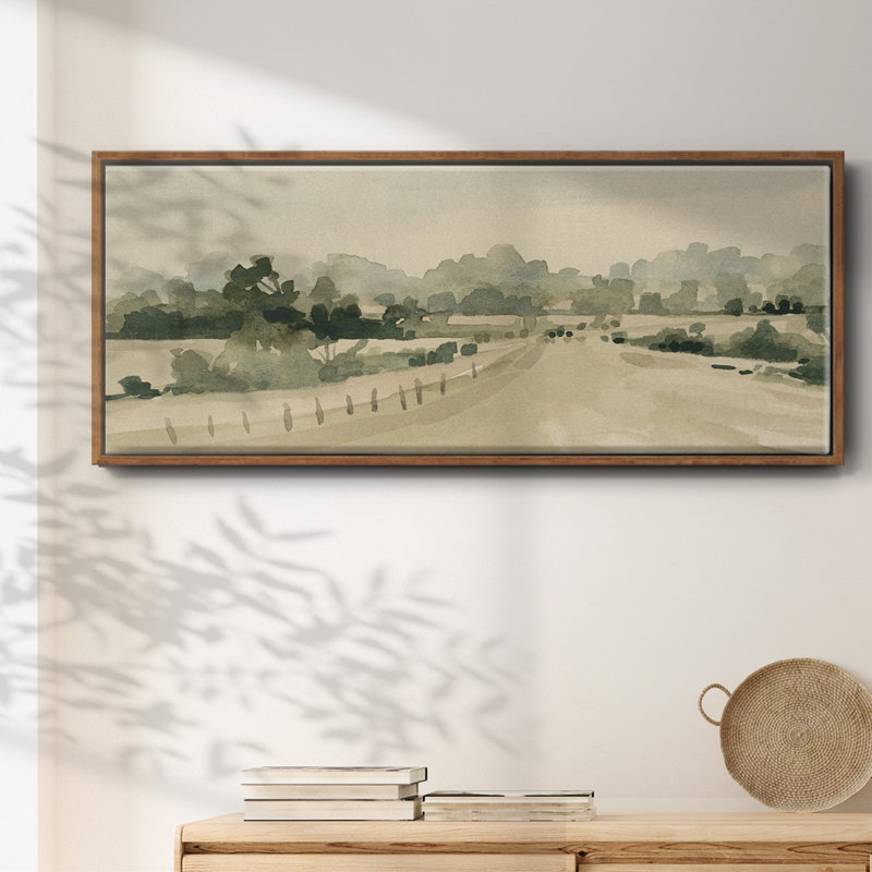 Les routes de campagne II - toile encadrée, H 24 po x l 60 po