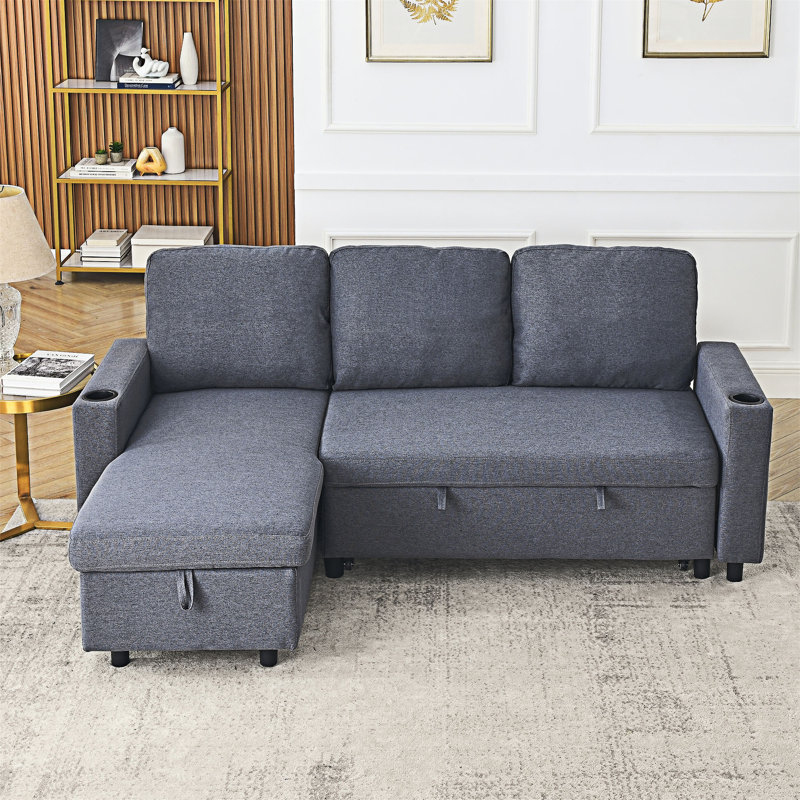 Comtable Linen L-Shaped Combo Sofa Sofa Bed