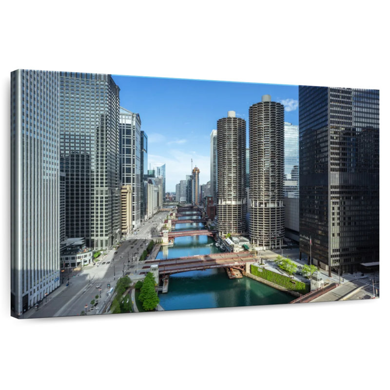 Tergel Chicago Riverside Towers, H 8 po x l 12 po