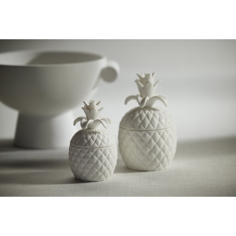 Bougie parfumée Ananas Blanc, H 5,5 po x l 3,5 po x P 3,5 po