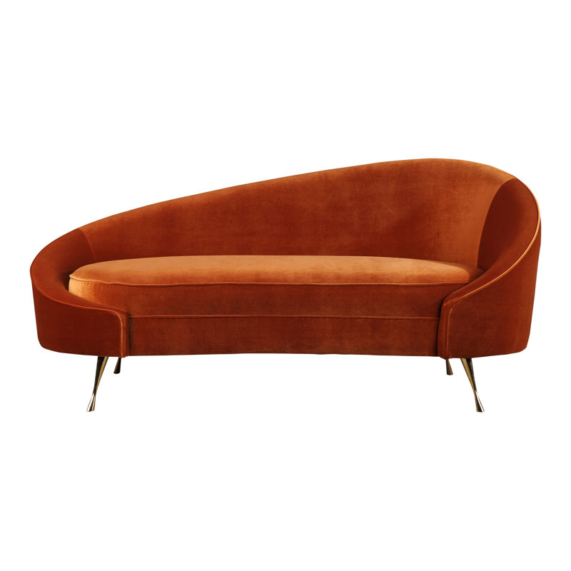 Abigail Chaise Lounge, Ember Performance Velvet