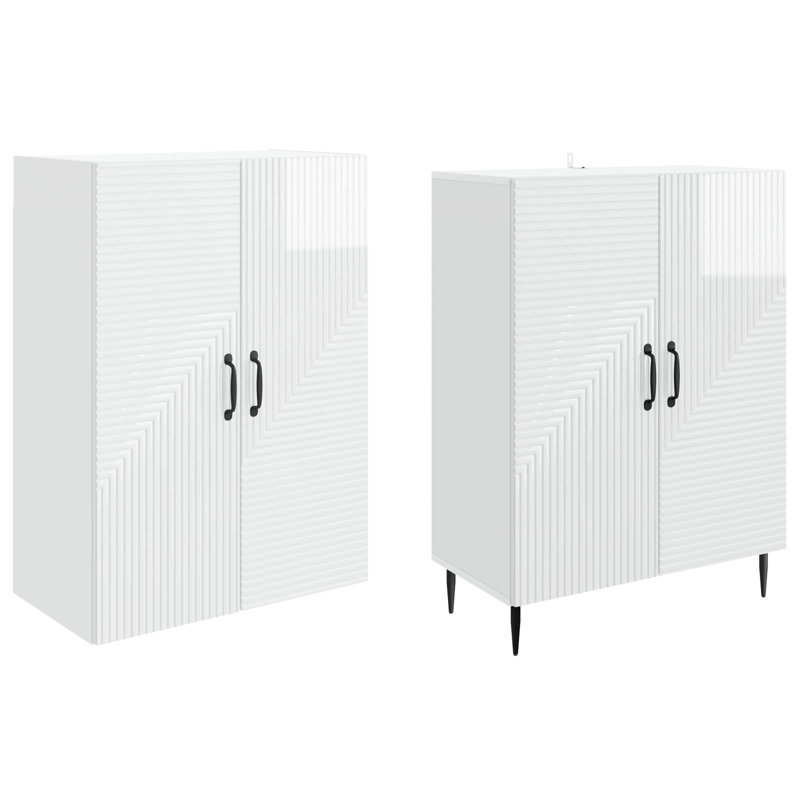 Storage Cabinet, High Gloss White