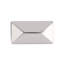 Poignée rectangulaire de la collection Bungalow - bouton d'armoire 1-3 / 4 po x 15/16 po - nickel poli - quincaillerie transitionnelle et côtière pour tiroirs et armoires-18447583-118303487
