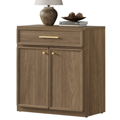 Cesiro 30" Wide Accent Chest With Drawer And Adjustable Shelves