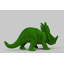 Outdoor Styracosaurus Dinosaur Topiary Green Figures