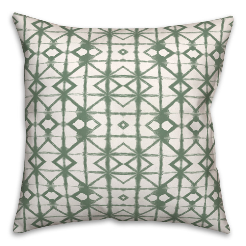 Housse et insert de coussin d'extérieur, Vert, 18 po x 18 po, Carré