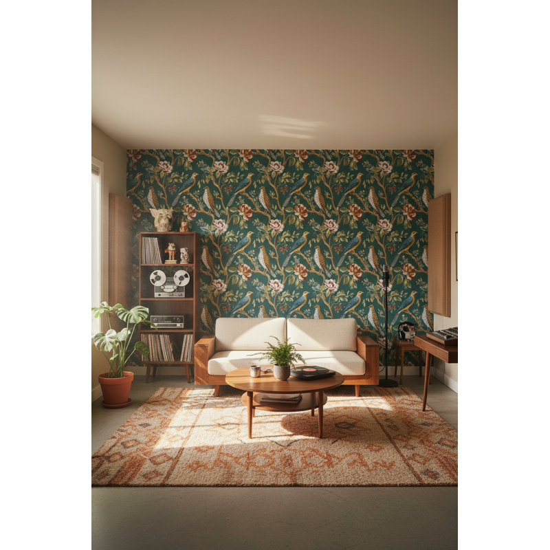 Rouleau de papier peint floral