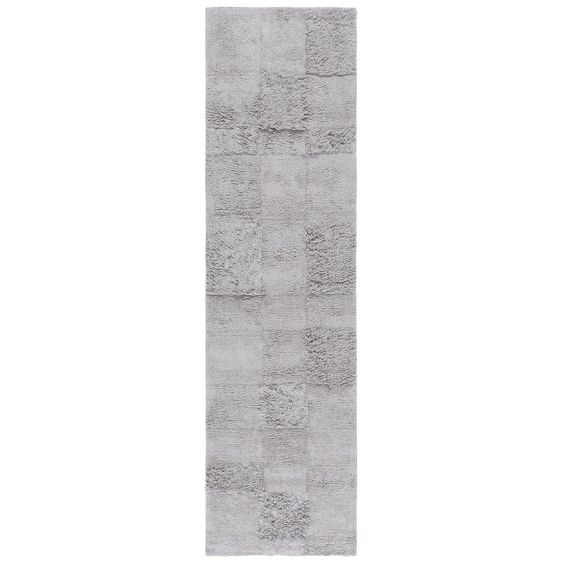 Easy Care 225 Hand Tufted Recycled Cotton Machine Washable Geometric Indoor Use Only Rug, Runner 2'3" x 9'