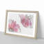 Two Spring Flowers in Pink in Abstract - Framed Print-55777437-55777441