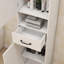 Armoire sur pied Slim White