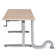 Equity Rectangle Height Adjustable Training Table