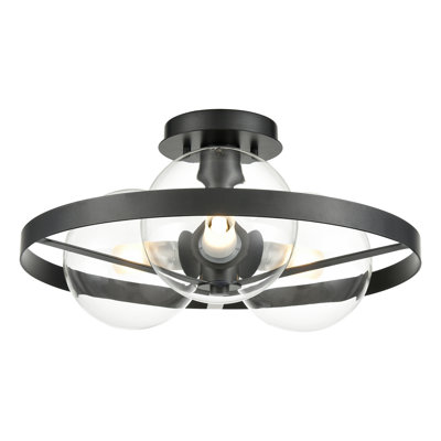 Sumner Glass Semi Flush Mount