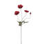 Faux Poppy Spray   Set of 12   4" x 2" x 24"   Red