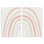 Ensemble de 2 plaques murales pour enfants en forme d'arc-en-ciel pastel pour enfants par Leah Straatsma