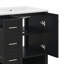 Meuble-lavabo simple 36 po avec lavabo 36 po, 2 tiroirs, 2 portes et tablette ouverte-145881445