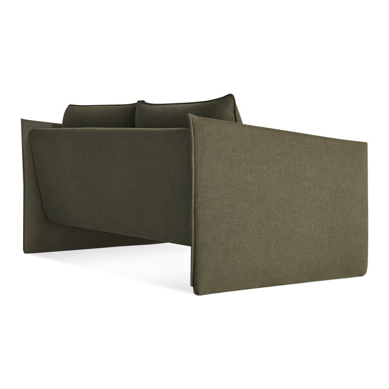 Softmore Sofa, 34" H x 74" W x 40" D, Kvadrat Guest Fatigue Polyester