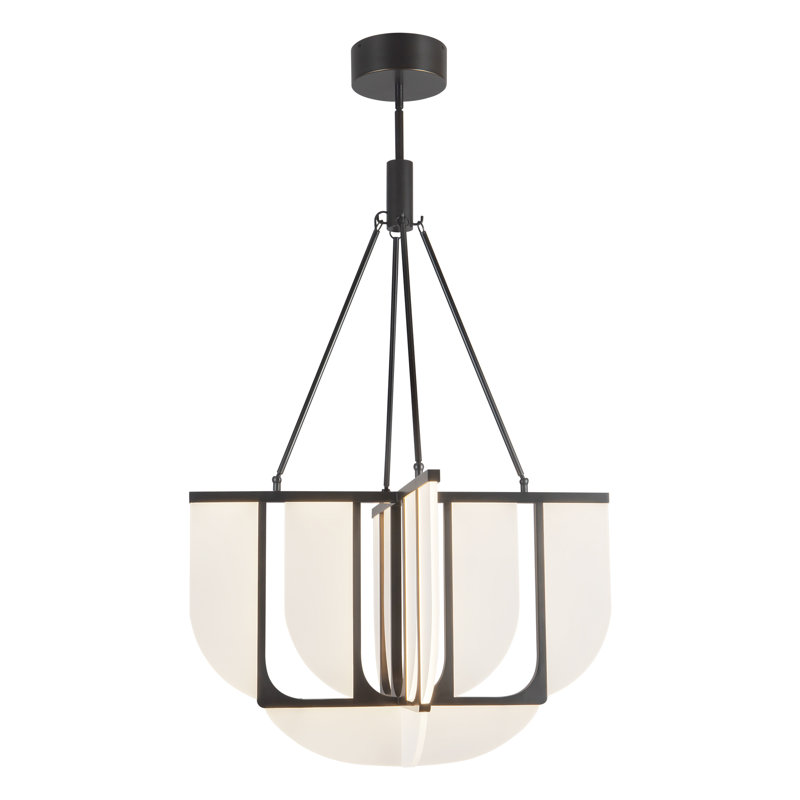 Anders 30-in Black dimmable LED Chandelier, Oil Rubbed Bronze