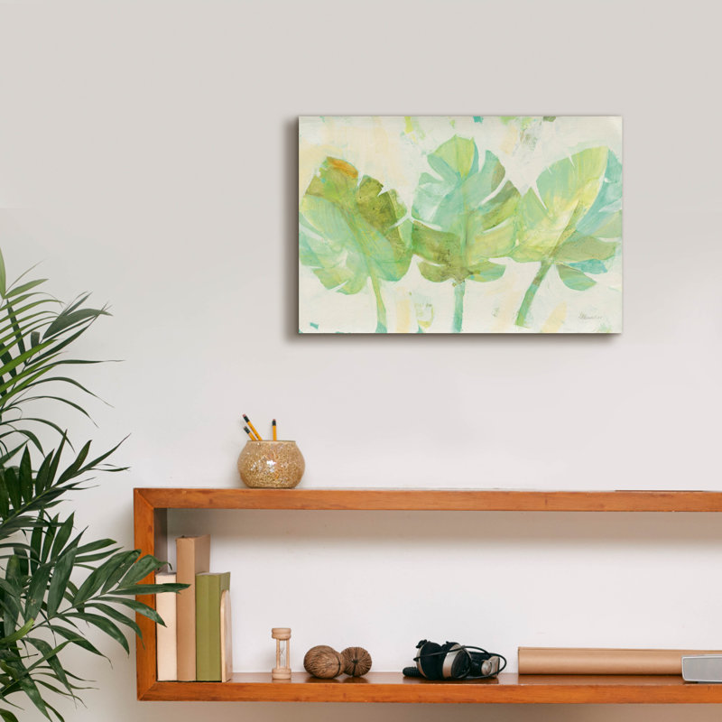 «Tropical Trio» par Albena Hristova, art mural sur toile, H 12 po x l 18 po x P 0,75 po