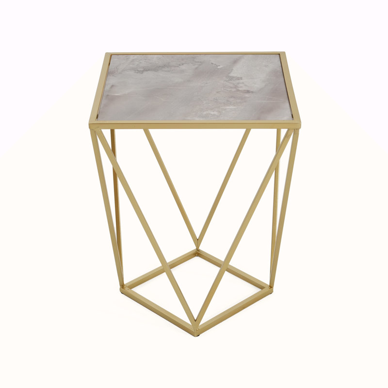 CREATIVE SIMPLE GLASS SIDE TABLE