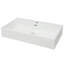 Belfry Bathroom Rima 760mm L x 425mm W White Ceramic Rectangular Sink with Overflow