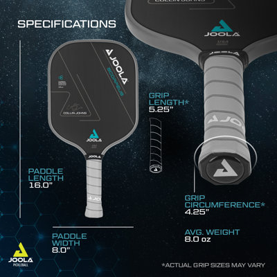 JOOLA Collin Johns Scorpeus Pickleball Paddle w/ Charged Surface Technology - 16mm