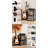 Guitar & Record Player Stand End Table With 2-Tier Vinyl Storage, Brown-1840090738