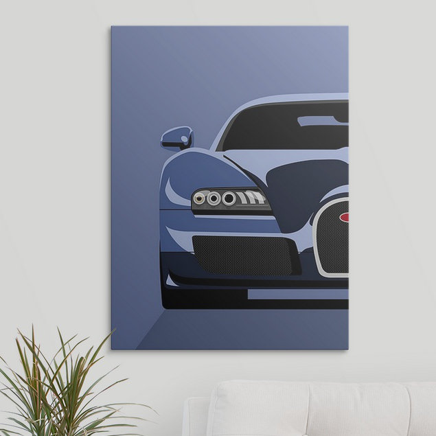 «Bugatti Veyron» par Francy, impression, H 24 po x l 18 po x P 1,25 po, Toile