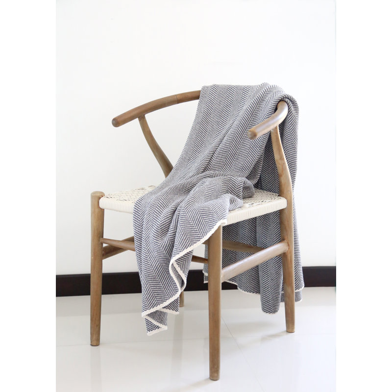 Knitted Throw Blanket, Aluminum