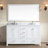 60'' Double Bathroom Vanity with Marble Top-425926531