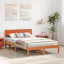 Vidaxl Bed Frame With Headboard Solid Pine Wood-113970907-113970909