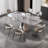 Simple Light Microlite Rectangle Dining Tables.-102629313