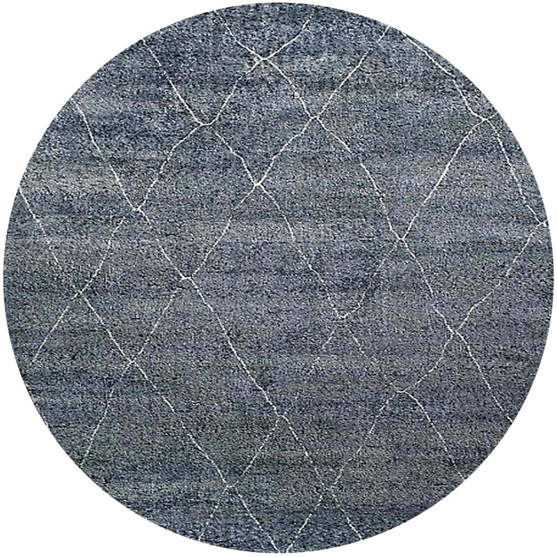 Geometric Indoor Rug, Round 4'