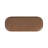 Homepop Ellipse Storage Bench With Metal Legs - Brown