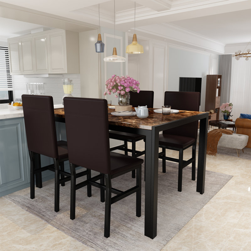 4 - Person Dining Set, Tan