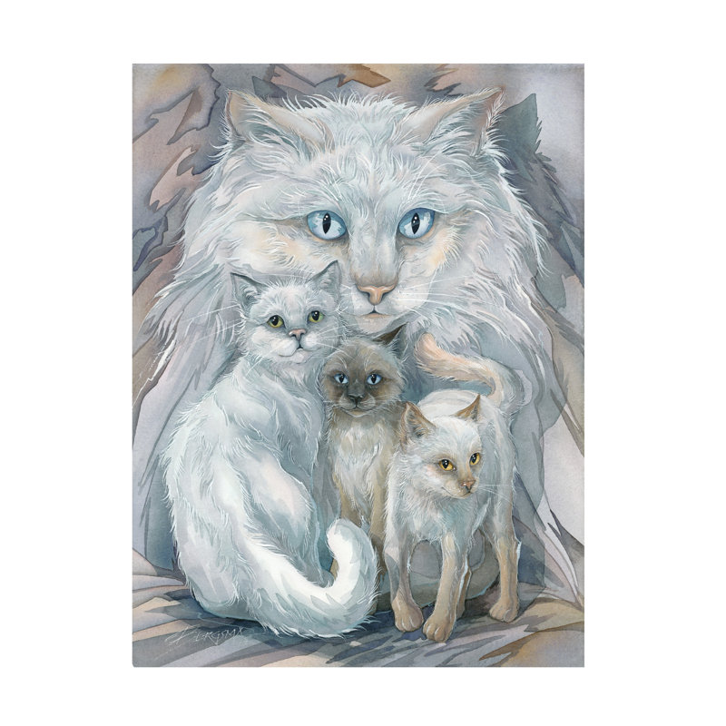 Art mural sur toile tendue - «Soul Friends» de Jody Bergsma pour décoration de salon, de chambre à coucher ou de bureau - 24 x 32