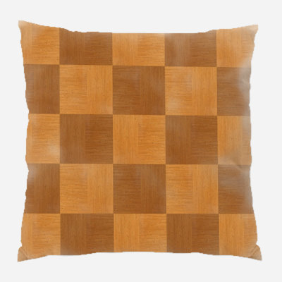 Coussin décoratif en bois